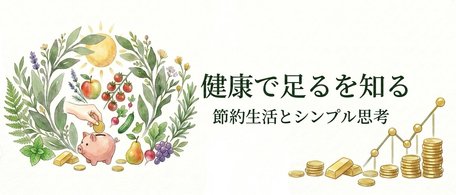健康で足るを知る節約生活とシンプル思考